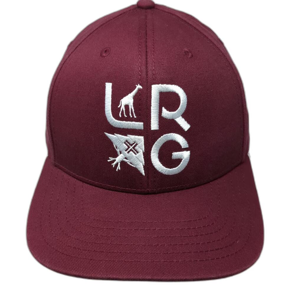 LRG Snapback Red One Size Lifted Research Group Embroidered Tree Giraffe Hat